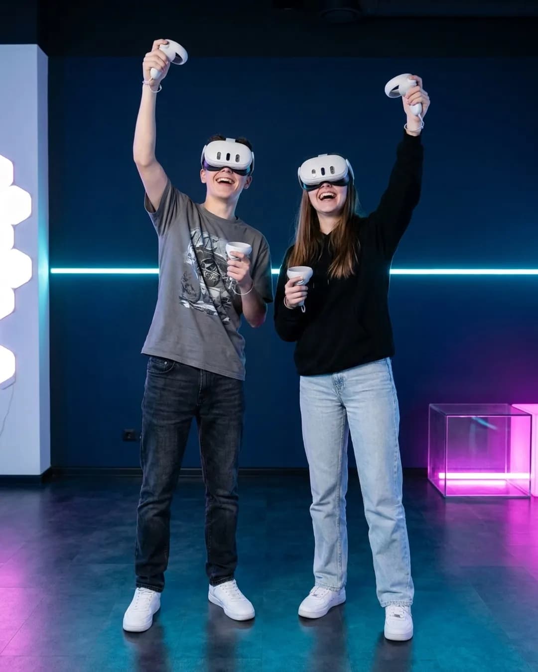 Лазертаг VR в клубе VIRTU — командный шутер, геймплей #2
