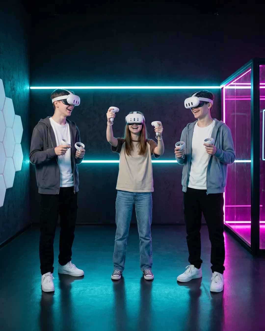 Лазертаг VR в клубе VIRTU — командный шутер, геймплей #4