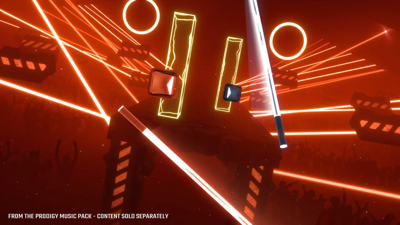 Кадр 1 из VR-игры «Beat Saber»