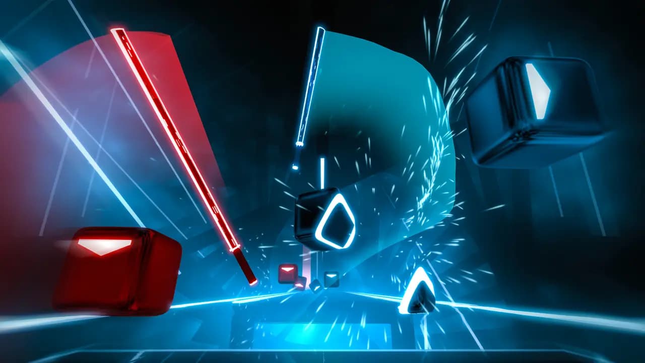 Кадр 5 из VR-игры «Beat Saber»
