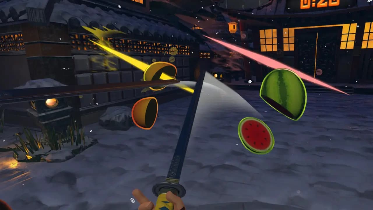 Кадр 5 из VR-игры «Fruit Ninja VR»